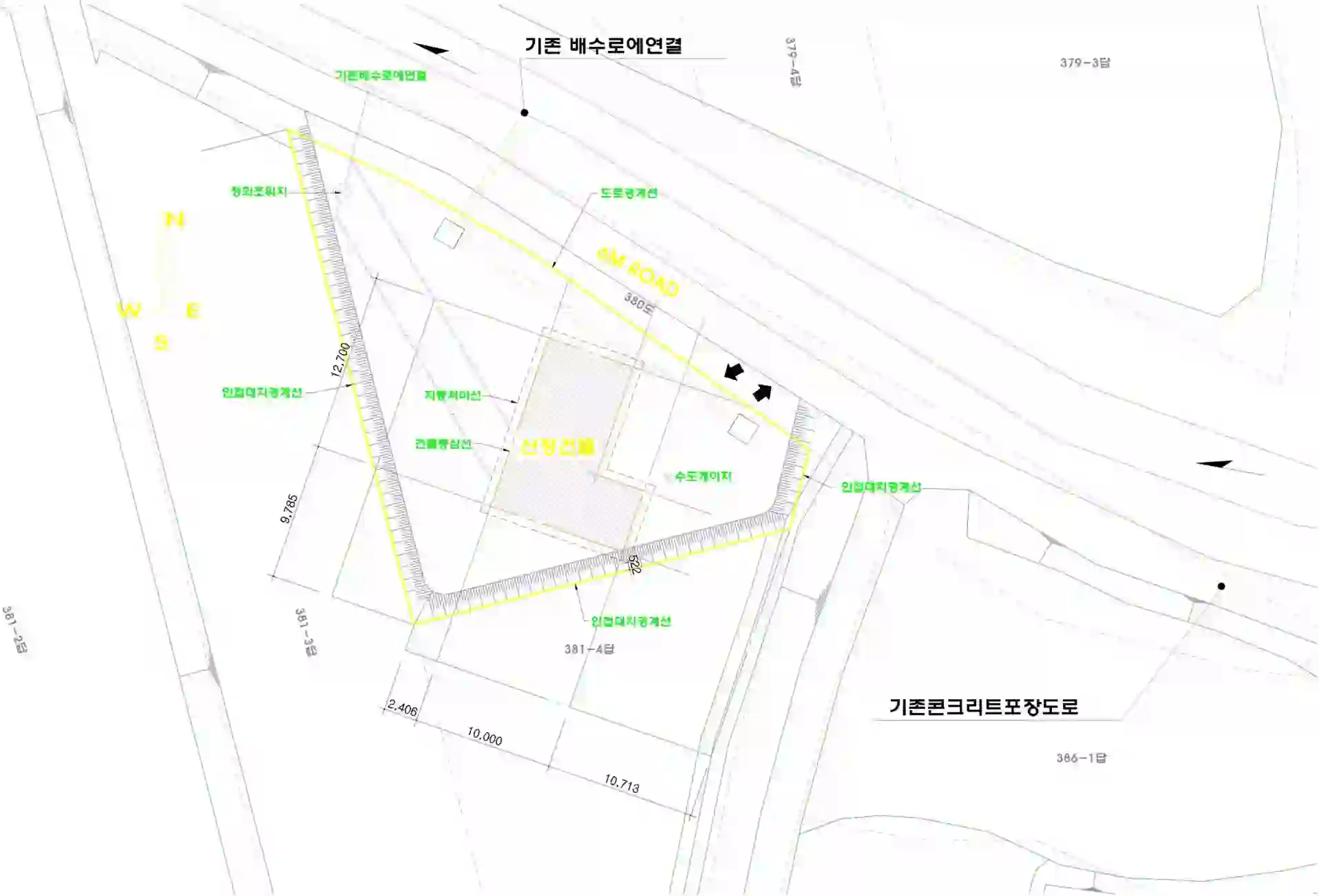 석우리 381-4 배치도 이미지